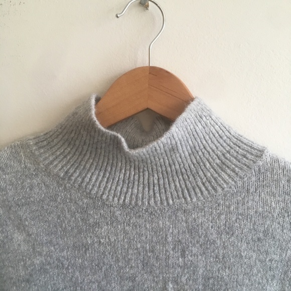 Style & co Ribbed Turtleneck Sweater in Light Gray with Silvery Tones - Picture 2 of 5